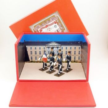 coffret diorama « la garde au drapeau du Prytanée Militaire de la Flèche »