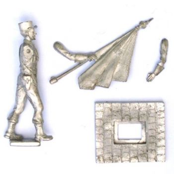 figurine brute, à monter et à peindre : porte-Drapeau - Légion Etrangère (MHKits